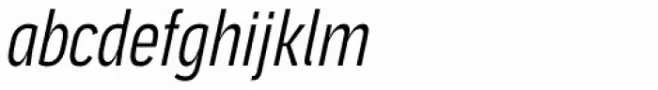 Aago Compressed Light Italic