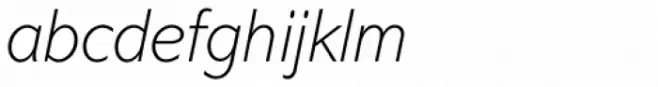 Abadi Std ExtraLight Italic