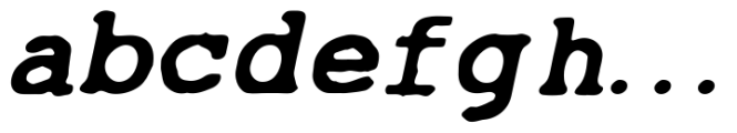 Andrew Typewriter Italic