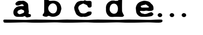 Andrew Typewriter Underline