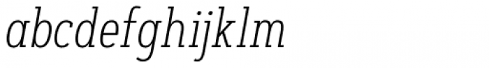 Artegra Slab Condensed ExtraLight Italic