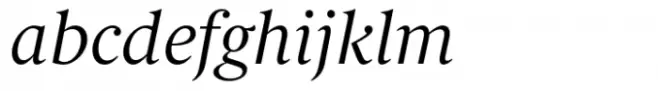 Berlingske Serif Text Std Extralight Italic