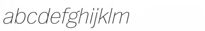 Du Nord Std Thin Italic