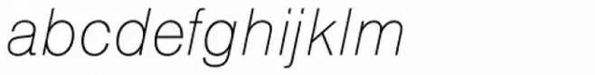 Europa Grotesk SB ExtraLight Italic