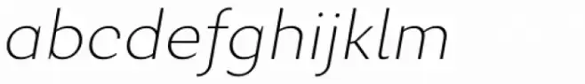 Excentra Pro Ultra Light Italic