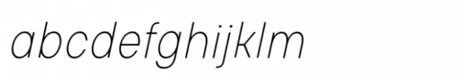 Glimp Semi Condensed Thin Italic
