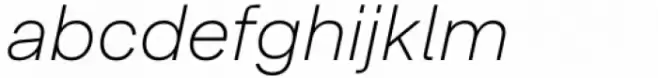 Lens Grotesk Extra Light Italic