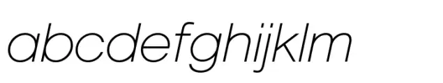 Marlin Sans SQ Extra Light Italic