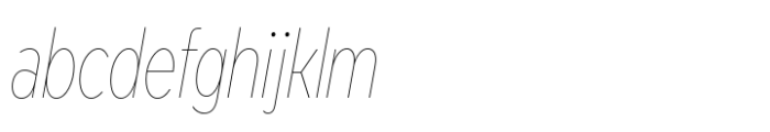 Modica Pro Condensed Hairline Italic