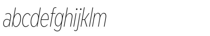 Modica Pro Condensed Thin Italic