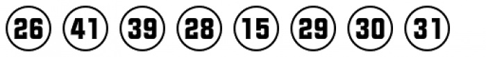 Numbers Style Two-Circle Positive