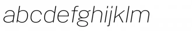 PG Gothique Wide ExtraLight Italic