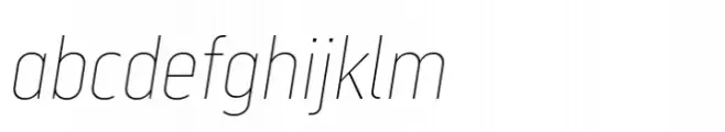 Serca Condensed Thin Italic