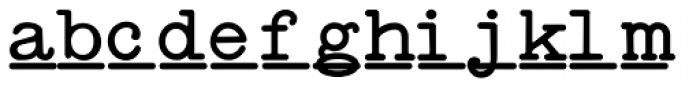 Standard Typewriter Underscore