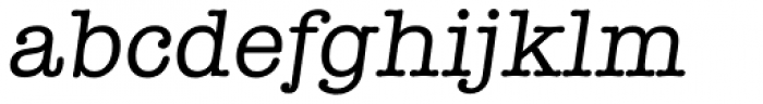 Typewriter Serial Italic