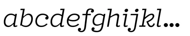 Typist Slab Prop Regular Italic