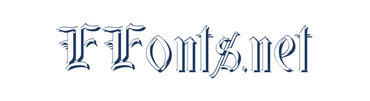 Glastonbury Wide Shadow font — Lorem ipsum body text preview