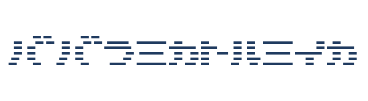 D3 DigiBitMapism Katakana font — Lorem ipsum body text preview