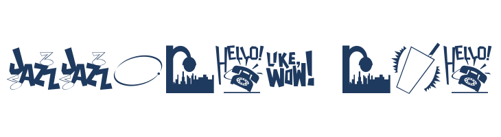 Nifty 50's Icons 2 JL font — Lorem ipsum body text preview