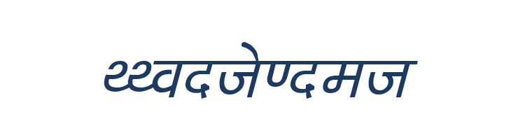 Kruti Dev 040  Italic font — Lorem ipsum body text preview