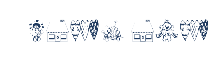 AEZAnastacia's Dings font — Lorem ipsum body text preview